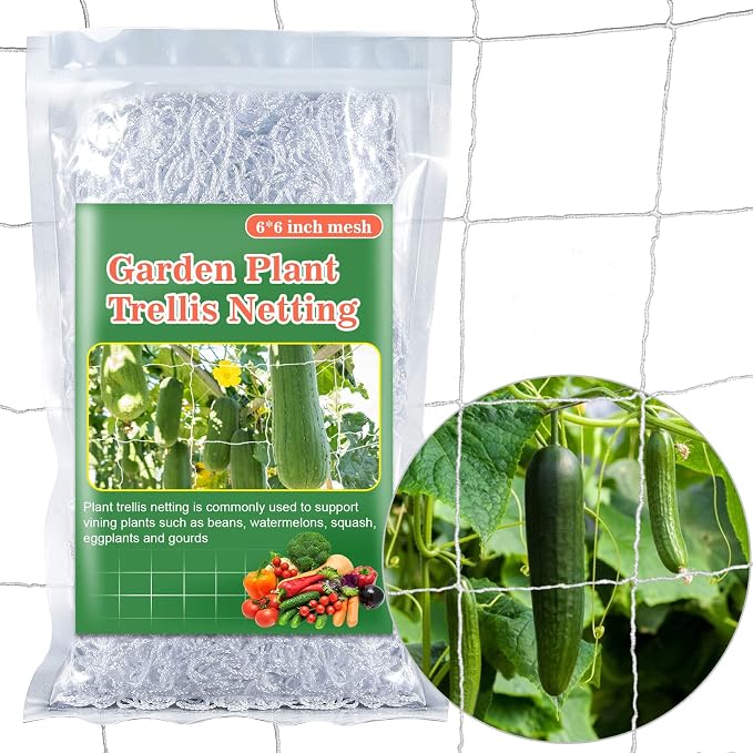 Sukh Garden Plant Trellis Netting -Trellis Net Polyester Trellis Netting Garden by Sukh