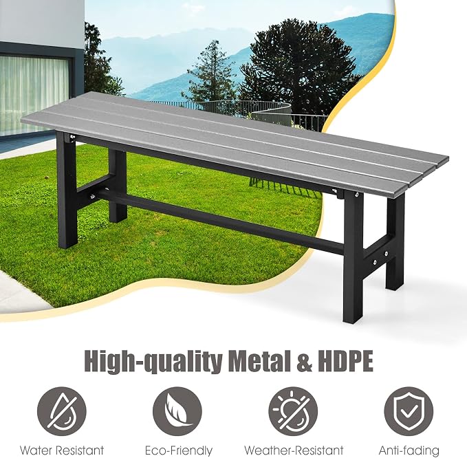 Giantex 2-Person Outdoor Bench Seat - Image 6