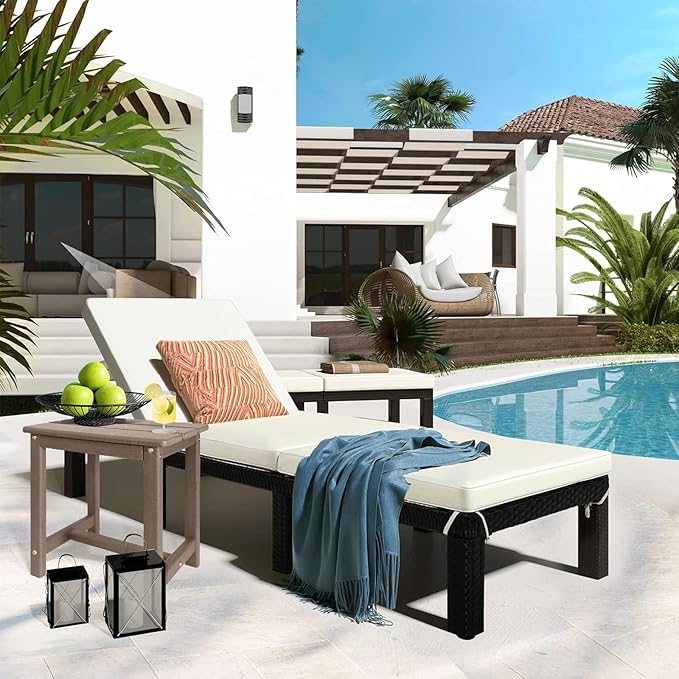 Adirondack Square Side Table, one-Tier Outdoor end Table, Patio Side Table - Image 2