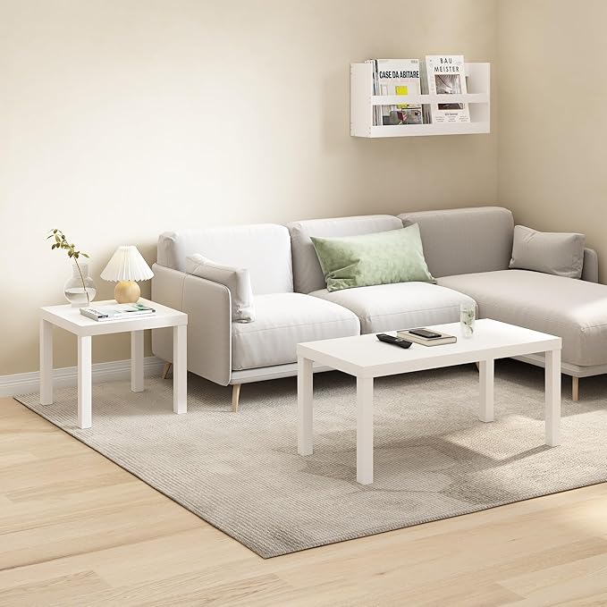 Furinno CLASSIC Coffee Table, Modern Rectangle Coffee Table - Image 2