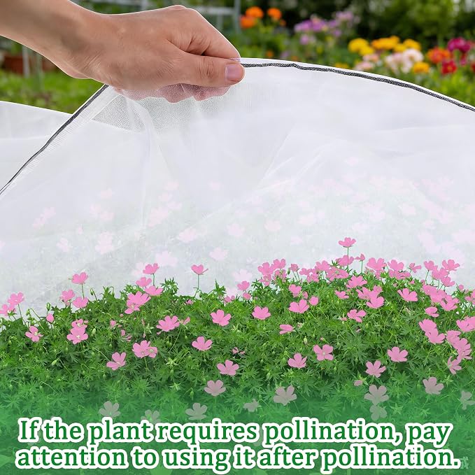 2 Pack Garden Netting for Raised Beds, 74.8" x 39.3" x 19.6" Garden Bed Insect - Image 5