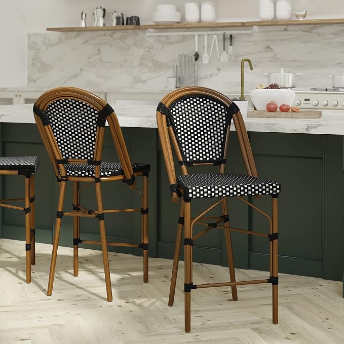 EMMA + OLIVER Soie Bistro Counter Stool by EMMAOLIVER