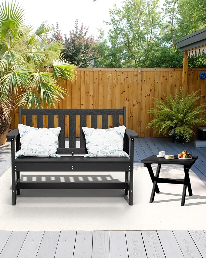 SERWALL Folding Outdoor Side Table Set of 2, Portable Adirondack Side Table - Image 9
