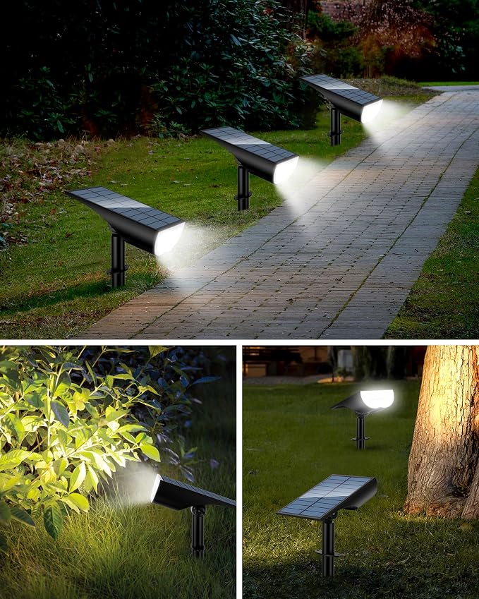 Solar Spot Lights Outdoor, Solar Lights Outdoor Waterproof IP65, 3 Brightness - Image 7
