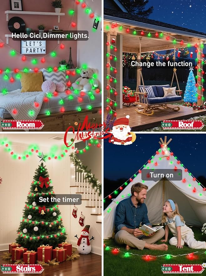 2026 New Connectable 43FT Smart Voice Controlled String Lights Indoor Outdoor | - Image 3