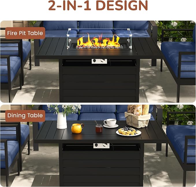 Solaste Aluminum Patio Furniture Set - Image 7