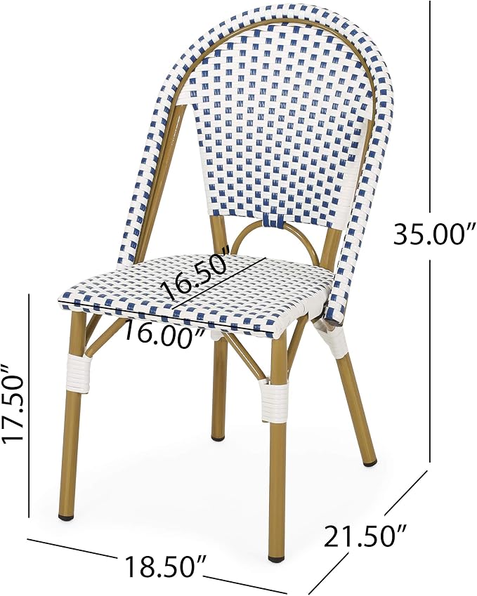 Christopher Knight Home Philomena Outdoor French Bistro Chair - Image 3
