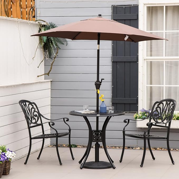 Outsunny 30" Round Patio Dining Table - Image 8