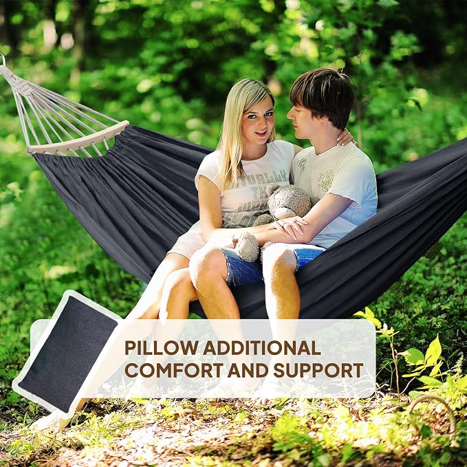 Chihee Cotton Hammock Large Soft Breathable Camping Hammock Holds Up to 660lbs - Image 7