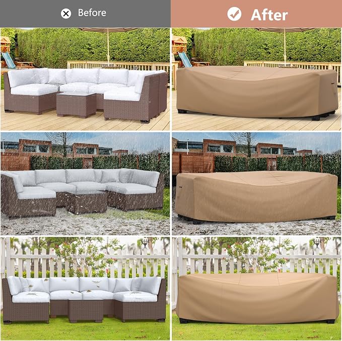 Mrrihand Heavy Duty Patio Furniture Covers, Outdoor Furniture Covers Waterproof - Image 7