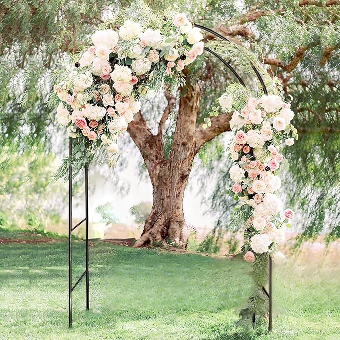 Metal Pergola Arbor, 4.6 Feet Wide x7.9 Feet High, Assemble Freely Lightweight - Image 7