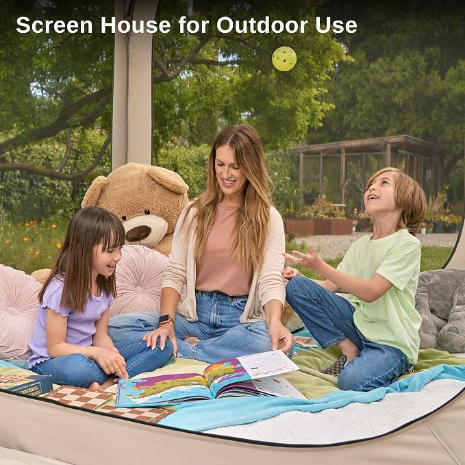East Oak Screen House Tent Pop-Up, Portable Screen Room Canopy Instant Screen - Image 6