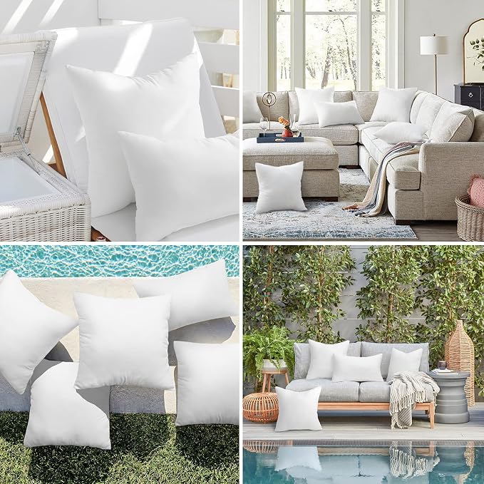 Ashler 16 x 16 Outdoor Pillow Inserts, Indoor Outdoor Decorative - Image 6