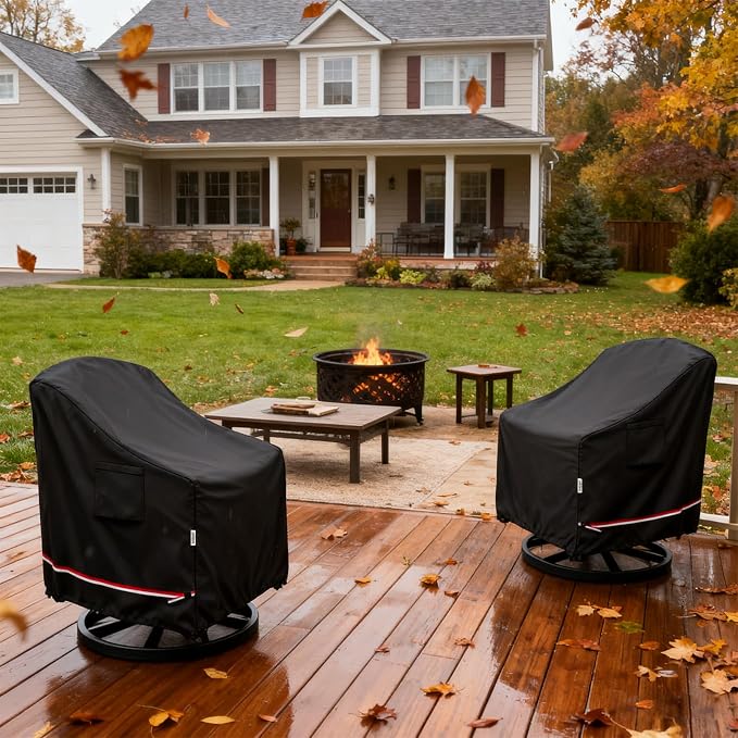 Patio Chair Covers for Outdoor Furniture Waterproof 2 Pack, Heavy Duty - Image 7