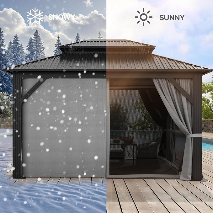 YITAHOME 12x14ft Hardtop Gazebo - Image 5