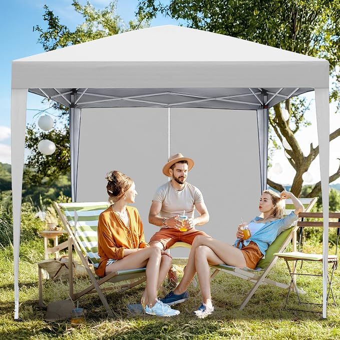 VINGLI Pop Up Canopy Tent with Sidewalls, Outdoor Gazebo Canopy Tent, Patio - Image 2