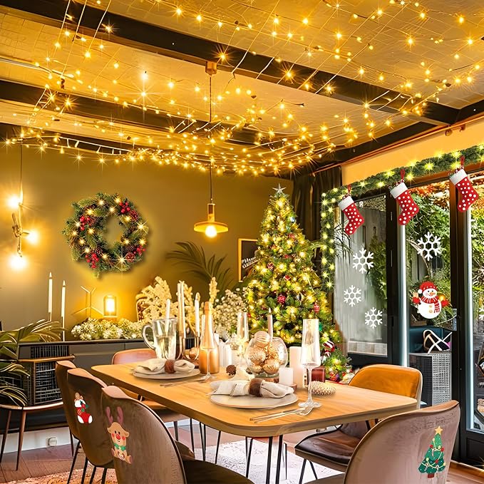 KNONEW Outdoor Christmas Lights 300 LED 99ft String Lights 8 Modes & Memory - Image 3
