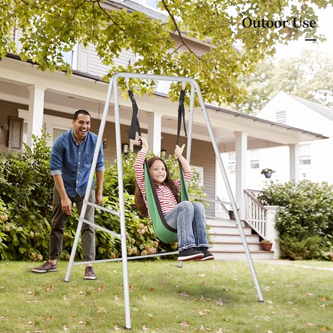 ONCLOUD Upgraded Hammock Chair Stand Metal Swing Stand Frame, Heavy Duty Steel - Image 2