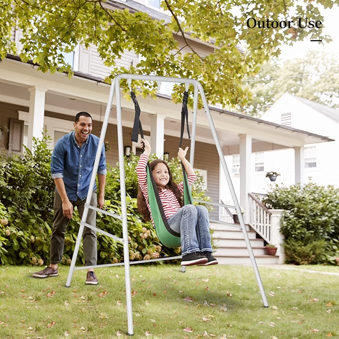 ONCLOUD Outdoor Hanging Chair Stand, Heavy-Duty 450 LBS Support Outdoor Hammock - Image 4