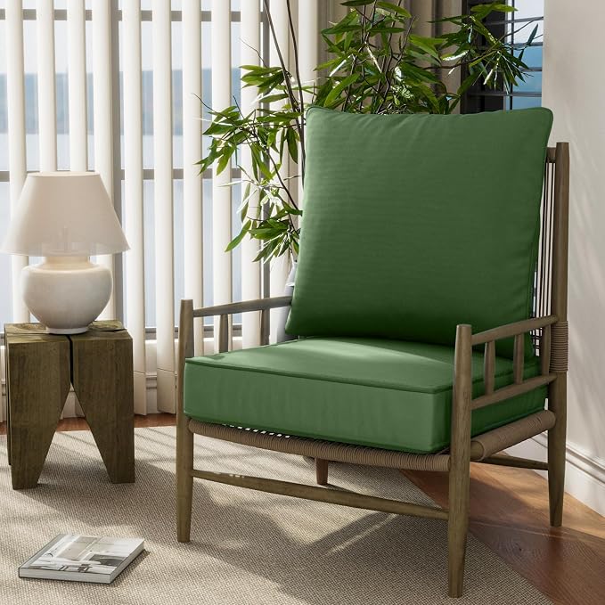 22" x 22" x 6" Outdoor Deep Seat Cushions Set - Image 6