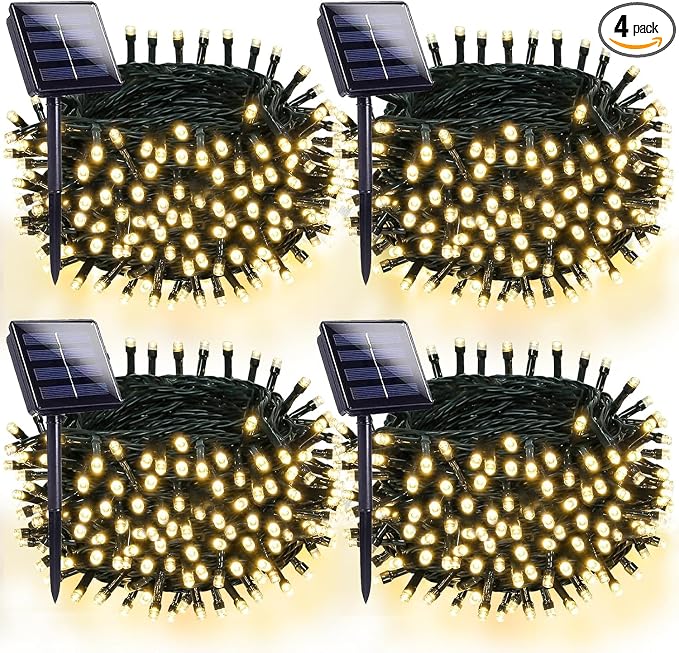 OZS 4 Pack 320LED Solar String Lights by OZS