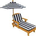 KidKraft Outdoor Wooden Chaise Lounge, Backyard Furniture Chair by KidKraft