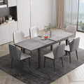 Aluminum Expandable Outdoor Dining Table, 3-Position Extensible Length Patio by Bringyoubetterlife