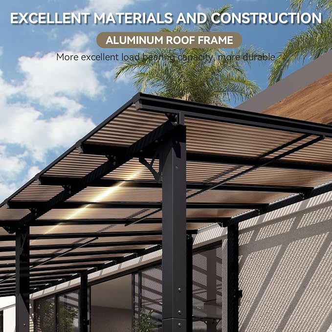 Aoxun 34' x 10' Pergola for Patio, Gazebo - Image 9