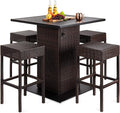 Best Choice Products 5-Piece Outdoor Wicker Bar Table Set by BestChoiceProducts