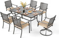 PHI VILLA 7 Pieces Outdoor Dining Set by PHIVILLAThepioneerofcomfortablehouseholdsupplies