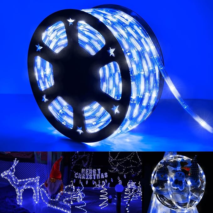 150ft LED Rope Lights Outdoor, 1080 LED Connectable and Flexible Tube Lights by Jnaurb