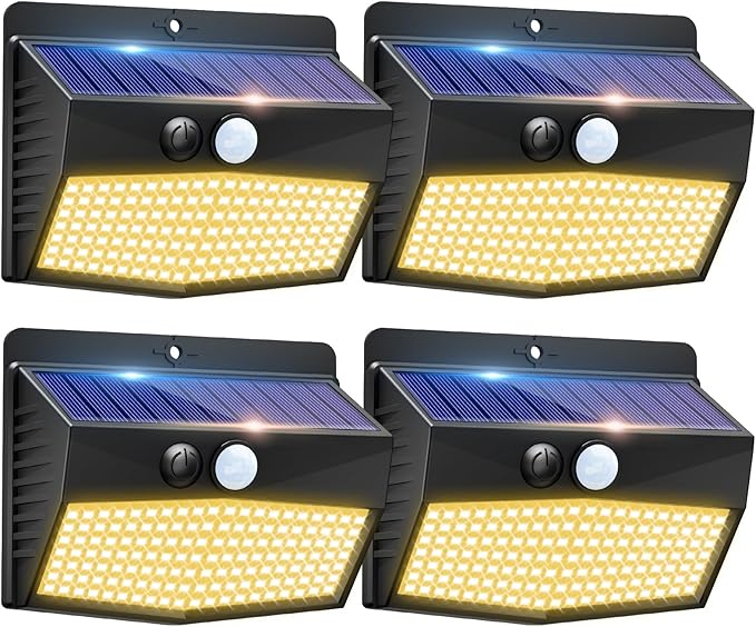 Peasur Solar Outdoor Lights, Motion Sensor Security Lights by Peasur