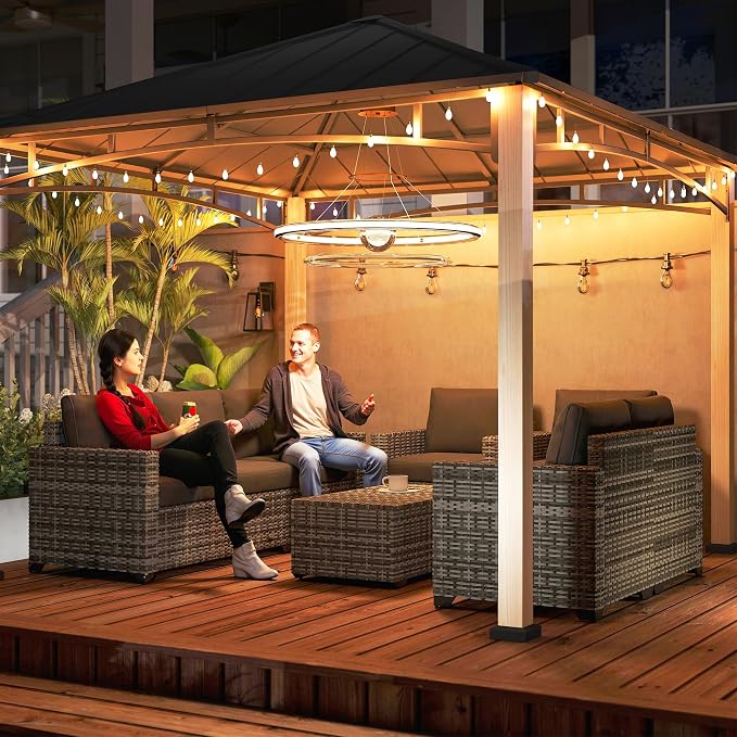 Outsunny 5 Piece Patio Furniture Set - Image 9