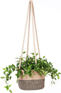 Hanging Planter Basket Jute Rope Woven Plant Hangers Indoor Hanging Plant by RUIZHIXUAN