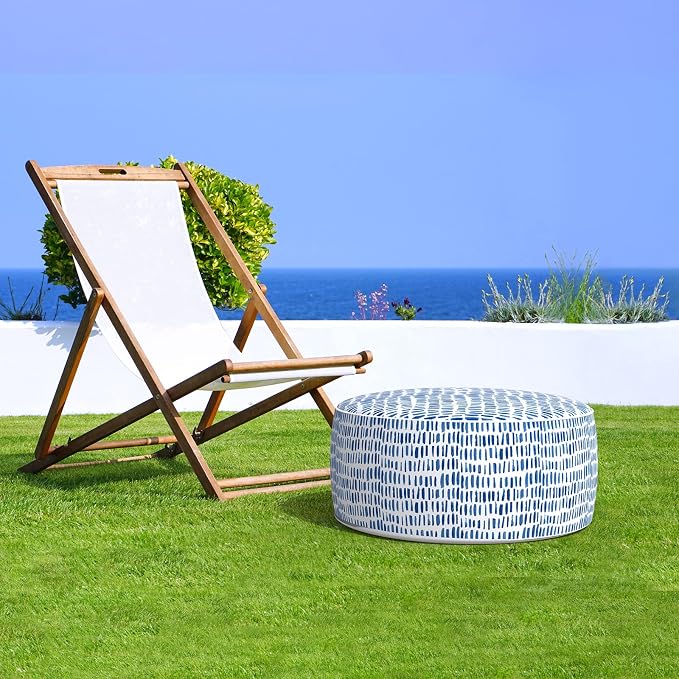 LVTXIII Outdoor Inflatable Ottoman Stool, Patio Water Repellent Footrest Stool - Image 7