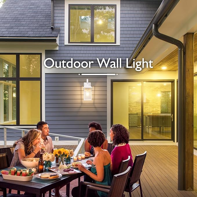 BesLowe 2-Pack Outdoor Wall Light Fixtures, Exterior Lighting Fixtures Wall - Image 6