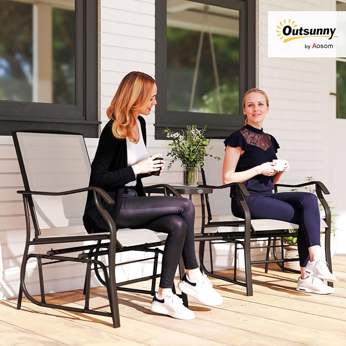 Outsunny Outdoor Glider Chairs - Image 2