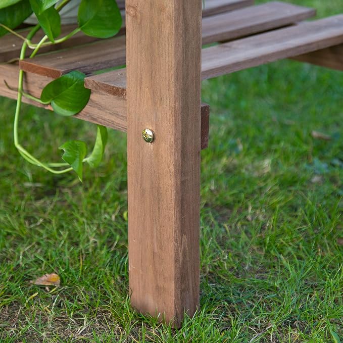 Outsunny Outdoor Potting Bench Table, Wooden Workstation - Image 9