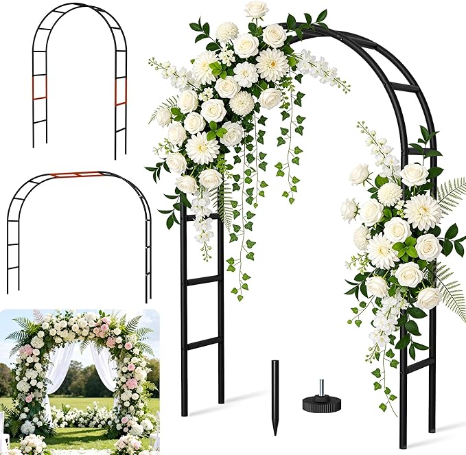 Thickened Rustproof Garden Arch Metal Trellis by Unknown