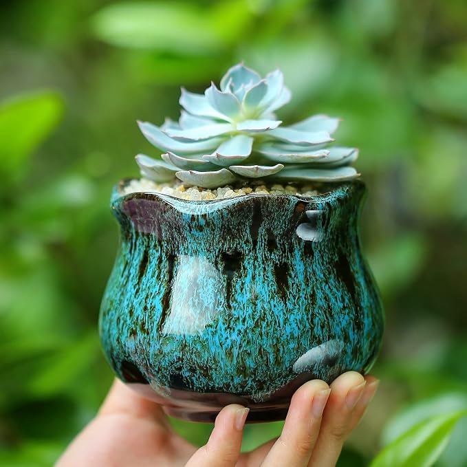 Cute Ceramic Succulent Planters, Garden Pots - Image 9
