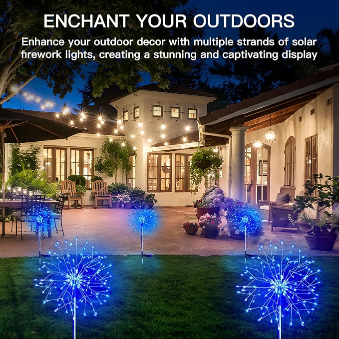 suddus Solar Garden Lights Outdoor Waterproof Decorative, Solar Fairy Lights - Image 2