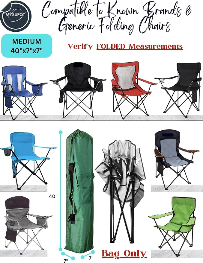 40"x7"x7" Replacement Bag for Folding Camping Chair, Camp Chairs, Yoga Mat - Image 4