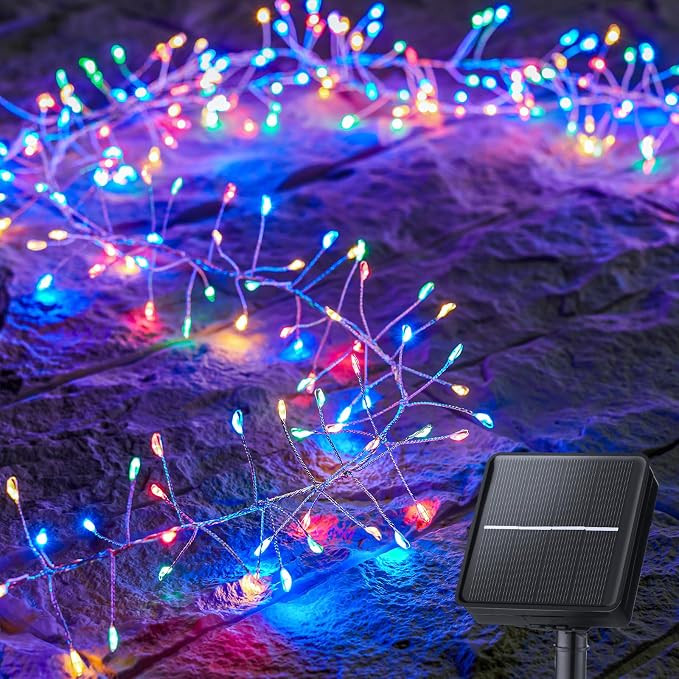 Brightown Solar Lights for Outside, 10Ft 120 LED Solar String Lights Outdoor by Brightown