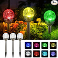 SOLPEX Solar Garden Lights Outdoor, 3 Pack Multi-Color Changing&White 2 Modes by Solpex