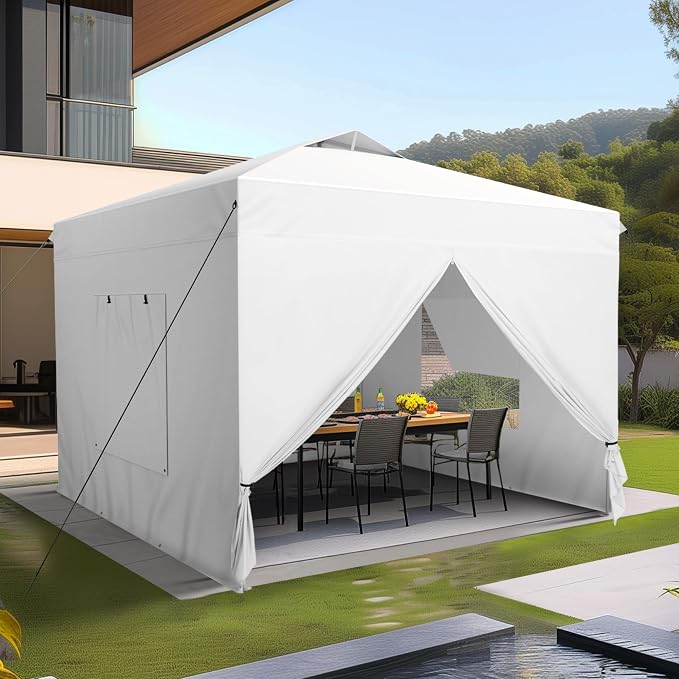 Sophia & William Canopy Tent Pop Up 10x10 ft One Person Push Set Up Canopies - Image 9