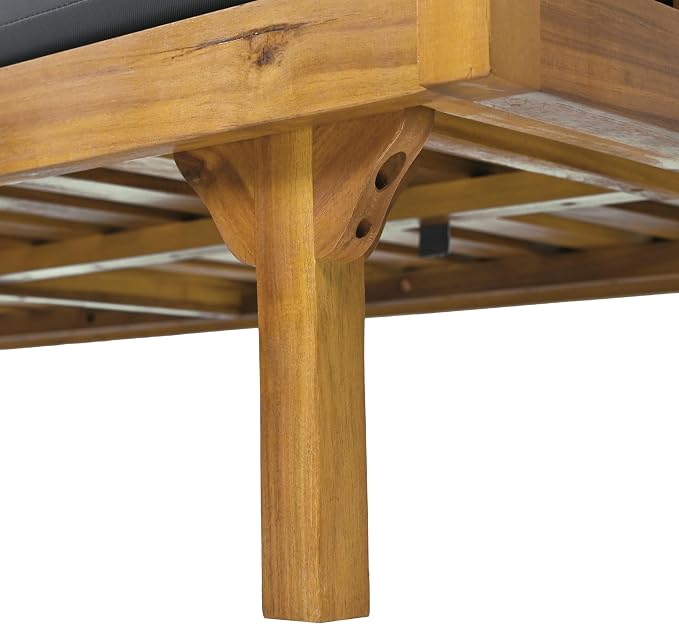 Christopher Knight Home Claremont Outdoor 3 Seater Acacia Wood Daybed - Image 7