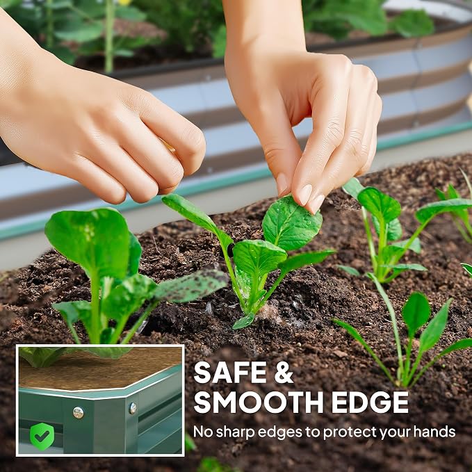 Outsunny Galvanized Raised Garden Bed, - Image 4