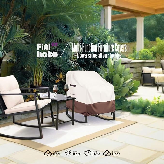 Outdoor Chair Covers 2 Pack, 100% Waterproof Heavy Duty Patio Furniture Covers - Image 8