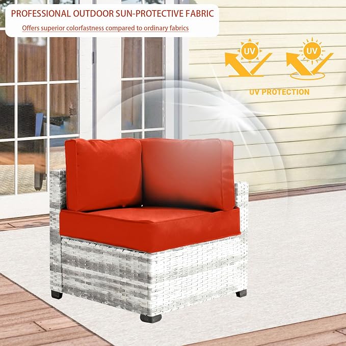 Outdoor Cushion Covers for Patio Furniture, Patio Cushion Covers Replacement - Image 3