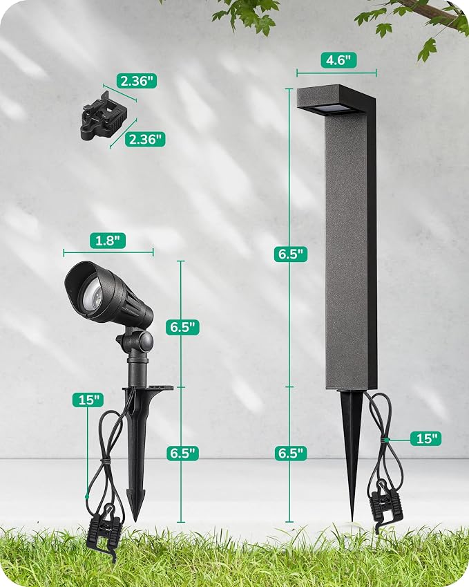 EDISHINE Low Voltage Landscape Lighting Kit, 3.2W LED Pathway Lights & 3.2W - Image 8